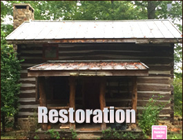 Historic Log Cabin Restoration  Lawndale, North Carolina